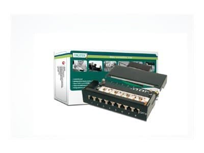 DIGITUS DN-91608SD - Koblingspanel - CAT 5e - 1U - 8 porter