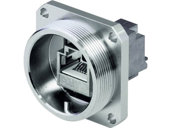 Telegärtner Telegärtner RJ-kontakt J60020A0002 RJ45 flänsinsats Metall 1 st