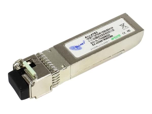 ALLNET - SFP+ sändar/mottagarmodul - 10GbE - över fiberoptik - LC enkelläge - upp till 20 km - 1270 (TX) / 1330 (RX) nm