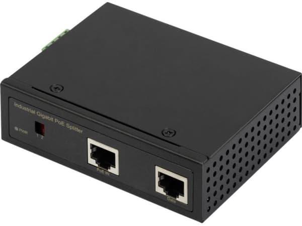 Digitus DN-651111, IEEE 802.3bt, 10/100/1000Base-T(X), Musta, Metalli, IP30, Taiwan