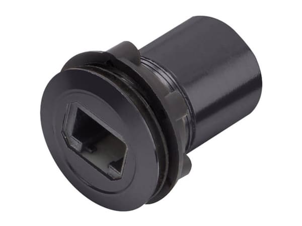 TRU COMPONENTS RJ45-02-BK RJ-Einbaubuchse 1417397 Kontakt, infälld svart 1 st
