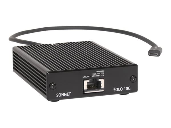 Sonnet Solo10G - Thunderbolt 3 Edition - nätverksadapter - Thunderbolt 3 - 10Gb Ethernet x 1 Svart