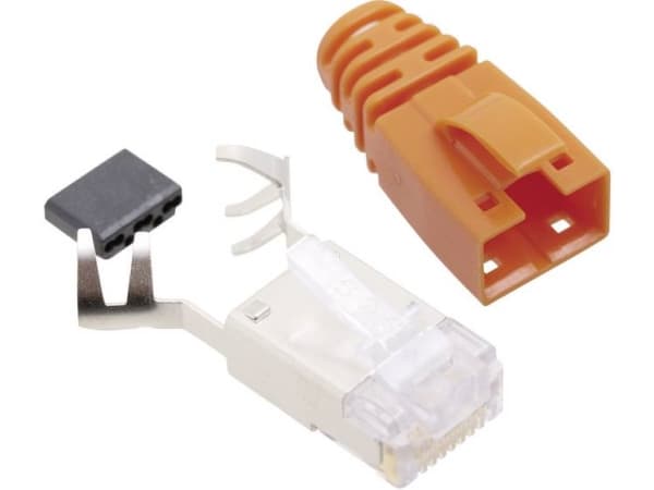 BEL Stewart Connectors SS39ORE RJ45-kontakt CAT 6 SS39ORE-kontakt, rak Polantal: 8P8C Orange 1 st