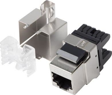 Lanberg KSF5-1000 - Modulär insättning - CAT 5e - FTP - RJ-45 - silver