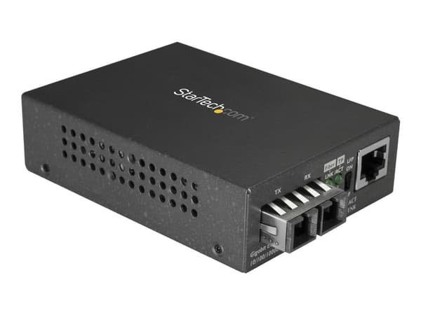 StarTech.com Multimode SC -kuitumuunnin 10/100/1000-verkkoon, 550 metrin kantama, Gigabit Ethernet, 850 nm, Full Duplex Gigabit Ethernet -mediamuunni