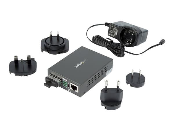 StarTech.com Multimode SC -kuitumuunnin 10/100/1000-verkkoon, 550 metrin kantama, Gigabit Ethernet, 850 nm, Full Duplex Gigabit Ethernet -mediamuunni