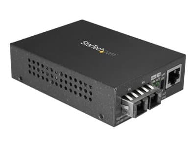 StarTech.com Multimode SC -kuitumuunnin 10/100/1000-verkkoon, 550 metrin kantama, Gigabit Ethernet, 850 nm, Full Duplex Gigabit Ethernet -mediamuunni