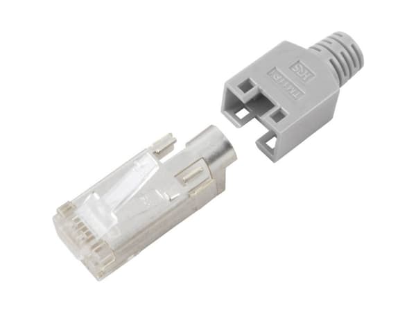 Hirose Electronic RJ45C5E-SW TM11 CAT5e RJ45-kontakt Hirose TM11 RJ45C5E-SW-kontakt, rak Poltal: 8P8C Svart 1 st