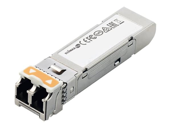 Edimax Pro MG-10GAS1 - SFP (mini-GBIC) transceivermodul - 10GbE, 10Gb Fibre Channel - LC/UPC-enkeltmodus - opp til 10 km - 1310 nm