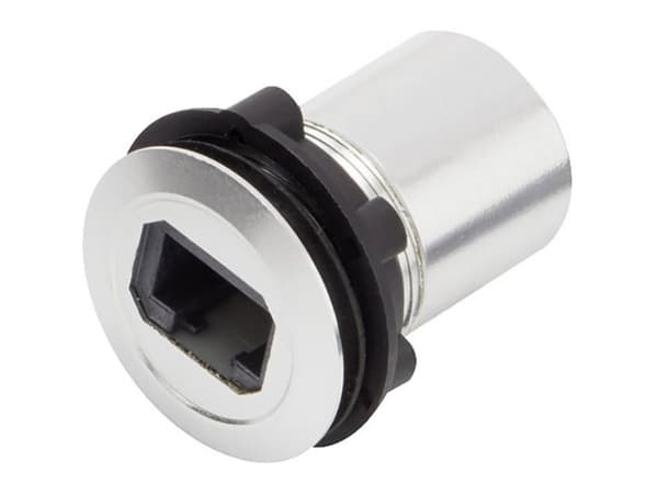 Tilslutning, indbygning TRU COMPONENTS RJ45-02 Sølv 1 stk