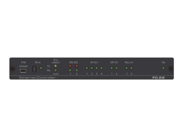 Kramer FC-28 - Fjernkontrollenhet - 10 porter - 10Mb LAN, RS-232, infrarød, digital inngang/utgang, analoginngang
