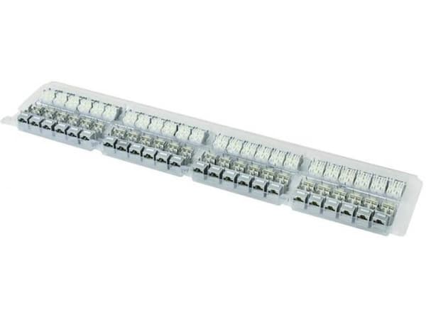 Telegärtner AMJ-S, vit, kvinnlig kontakt, rak, Cat6a, UL. cUL, 14,8 mm