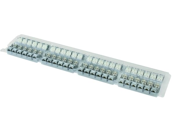 Telegärtner AMJ-S, vit, kvinnlig kontakt, rak, Cat6a, UL. cUL, 14,8 mm