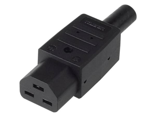 Bachmann - Elkontakt - IEC 60320 C19 - 250 V - 16 A - svart