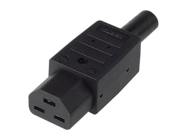 Bachmann - Elkontakt - IEC 60320 C19 - 250 V - 16 A - svart