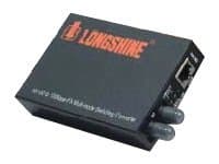 Longshine LCS-C842MT - Fibermedieomformer - 100Mb LAN - 10Base-T, 100Base-FX, 100Base-TX - RJ-45 / ST flermodus - opp til 2 km