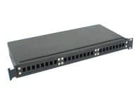 MicroConnect - Patch-panel - 19" - 24 portar