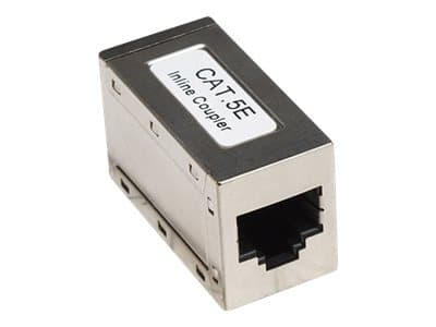 Intellinet Inline Coupler, Cat5e, FTP, Modular, 8P8C Female to 8P8C Female, Silver - Nettverkkopler - RJ-45 (hunn) til RJ-45 (hunn) - CAT 5e - sølv