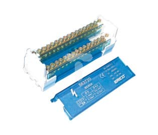 ERICO 2P 40A fördelningsblock 15x(6-16mm2 + 4-10mm2) BD40A
