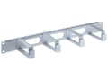 Miniatyrbilde 4 av 5: Intellinet 19" Cable Management Panel, 1U, 4 long plastic rings, Grey - Rackkabelstyringspanel - grå, RAL 7035 - 1U - 19"