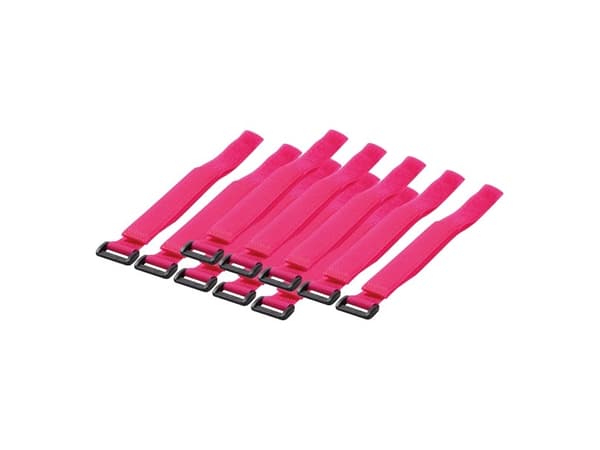 LogiLink - Kabelfestebånd - 50 cm - rosa (en pakke 10)