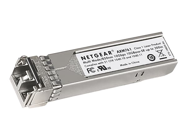 NETGEAR ProSafe AXM761 - SFP+ transceivermodul - 10GbE - 10GBase-SR - LC multimodus - opp til 300 m - 850 nm (en pakke 10)