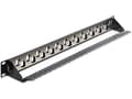 Miniatyrbilde 3 av 5: Delock - Koblingspanel - svart - 1U - 19" - 24 porter