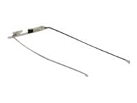 Delock WLAN Twin Antenna - Antenne - Wi-Fi - 1,12 dBi (for 2400 - 2500 MHz), 3,18 dBi (for 5150 - 5850 MHz) - intern, skruemontering - grå, svart