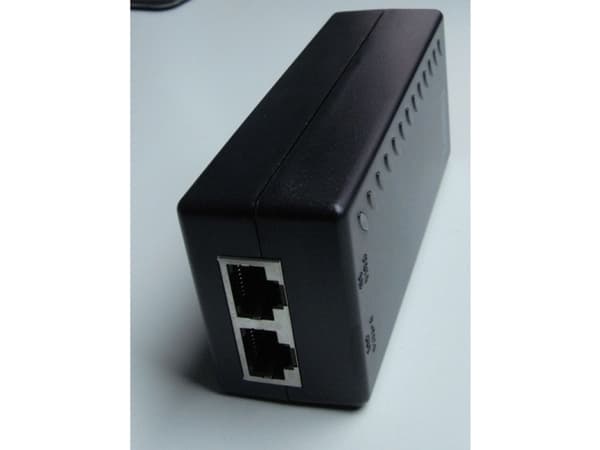 Wantec 5561, Raskt Ethernet, 10,100 Mbit/s, 802.3af, Sort, Kortslutning, 48 V