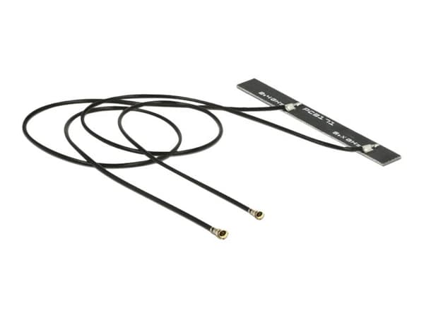 Delock WLAN Twin Antenna - Antenne - Wi-Fi - 5 dBi - svart