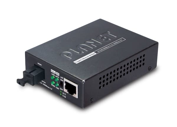 PLANET GT-806A15 - Valokuitumuuntaja - GigE - 10Base-T, 1000Base-LX, 100Base-TX, 1000Base-T - RJ-45 / SC enkelttilstand - op til 15 km - 1310 (TX) /
