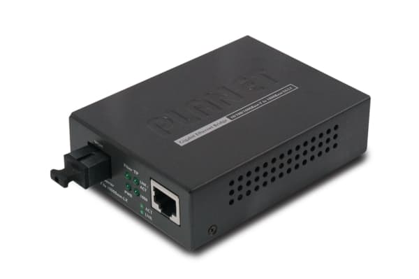 PLANET GT-806A15 - Valokuitumuuntaja - GigE - 10Base-T, 1000Base-LX, 100Base-TX, 1000Base-T - RJ-45 / SC enkelttilstand - op til 15 km - 1310 (TX) /