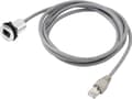 Pikkukuva 1 / 3: RJ45-liitin, upotettu, liitin, suora TRU COMPONENTS RJ45-01-BK Musta 1 kpl