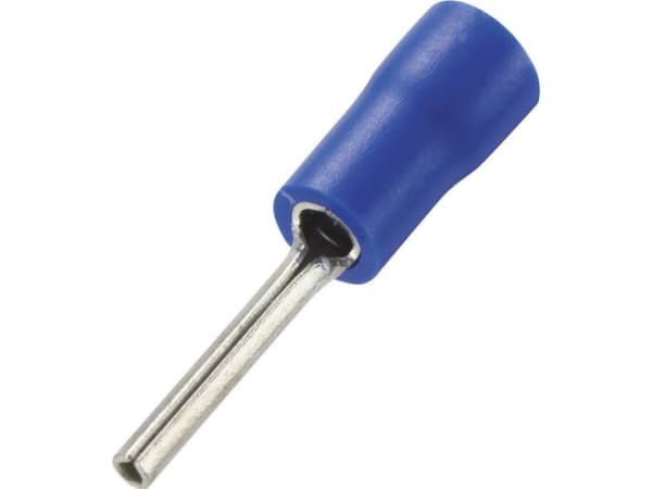 TRU COMPONENTS 739335 Stiftkabelsko 1.50 mm² 2.50 mm² Delvist isoleret Blå 100 stk