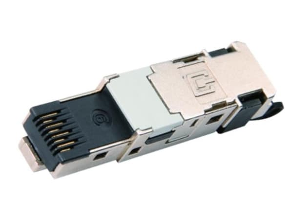 Telegärtner J80026A0045, RJ45, Svart, Rustfritt stål