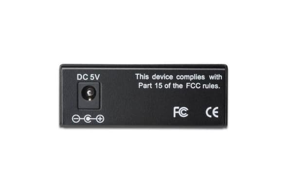 DIGITUS Professional DN-82120-1 - Fibermediekonverterare - 1GbE - 10Base-T, 1000Base-SX, 100Base-TX, 1000Base-T - RJ-45 / SC-läge (multi-mode) - upp