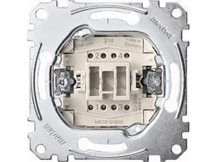 Merten MEG3112-0000, Vippebryter, 2P, Metallisk, IP20, 250 V, 10 A