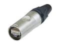 Miniatyrbilde 4 av 5: Neutrik NE8MX6-T, RJ-45, aluminium, svart, Cat6a, gull, 1000 V, 1,5 A