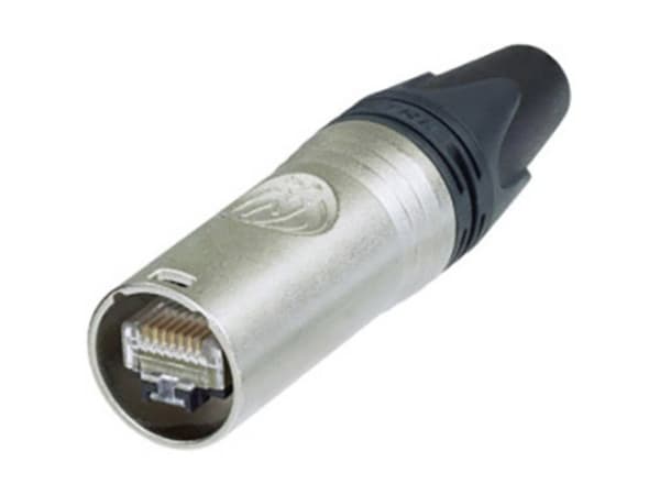 Neutrik NE8MX6-T, RJ-45, aluminium, svart, Cat6a, gull, 1000 V, 1,5 A