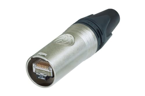 Neutrik NE8MX6-T, RJ-45, aluminium, svart, Cat6a, gull, 1000 V, 1,5 A