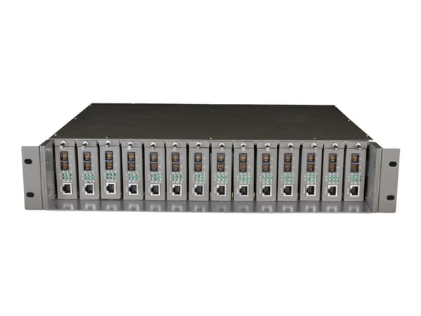 TP-Link TL-MC1400 - Modulær utvidelsesbase - 2U - rackmonterbar - for P/N: TL-SG3210XHP-M2 V2.6, TL-SG3452XP V1
