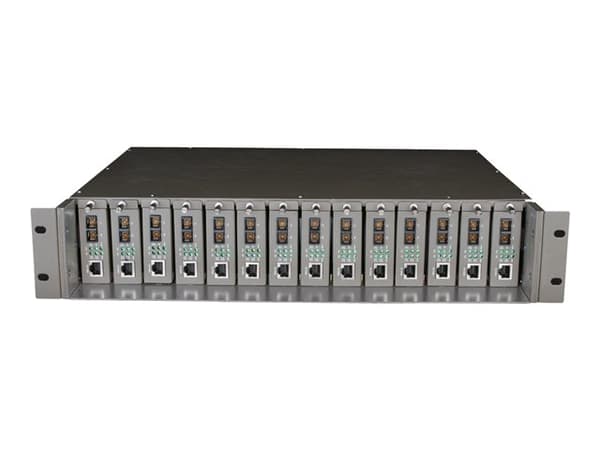 TP-Link TL-MC1400 - Modulær utvidelsesbase - 2U - rackmonterbar - for P/N: TL-SG3210XHP-M2 V2.6, TL-SG3452XP V1