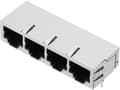 Miniatyrbilde 1 av 2: encitech RJJS-88-442-E9H-002 RJ-stikforbindelse 3259-0010-06 Tilslutning, indbygning vandret Pol-tal (RJ) 8P8C Metal 1 stk