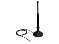 Delock SMA WLAN Antenna with Magnetic Stand and Flexible Joint 4 dBi - Antenne - Wi-Fi - 4 dBi - rundtstrålende