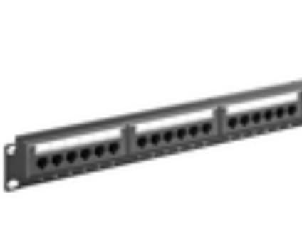 MicroConnect - Koblingspanel - CAT 6 - UTP - RJ-45 X 24 - svart - 19"