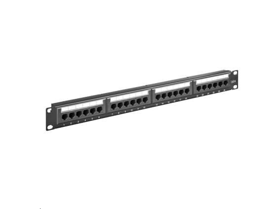 MicroConnect - Koblingspanel - CAT 6 - UTP - RJ-45 X 24 - svart - 19"