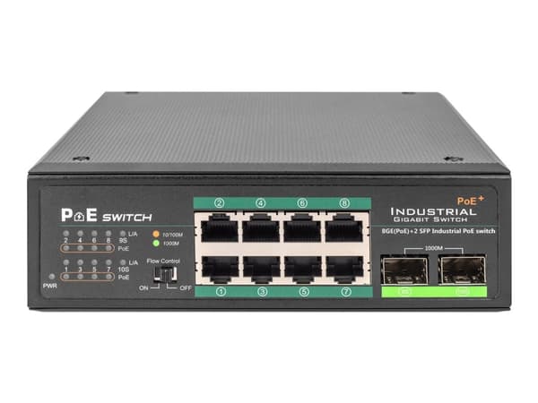Digitus DN-651110, Hallitsematon, Gigabit Ethernet (10/100/1000), Power over Ethernet -tuki