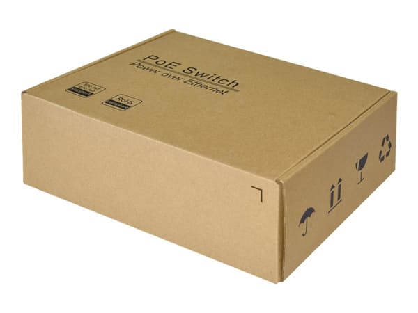 DIGITUS DN-651113 - Switch - ohanterad - 7 x 10/100/1000 (PoE+) + 1 x 10/100/1000 (PoE++) - DIN-skenmonterbar - PoE++ - DC power
