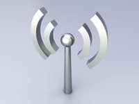 Motorola Dual Band Panel Antenna, 5 dBi, 2:1, 1 m, RG-58 Ultralink, 2400 - 2500 Mhz, Dual Band