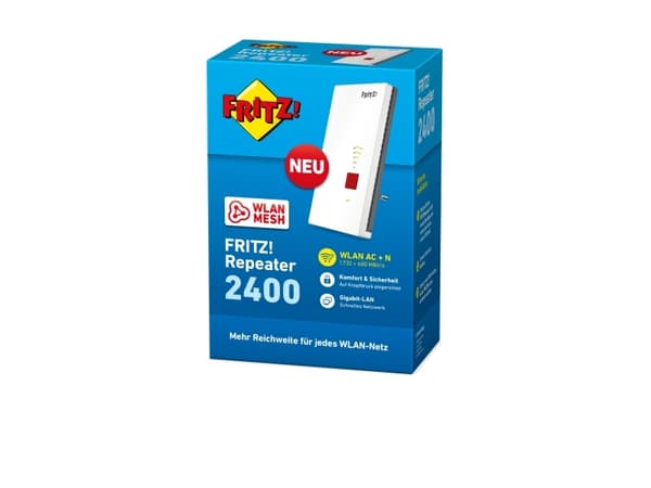 AVM FRITZ! Repeater 2400 - Rekkeviddeutvider for Wi-Fi - Wi-Fi 5 - 2.4 GHz, 5 GHz
